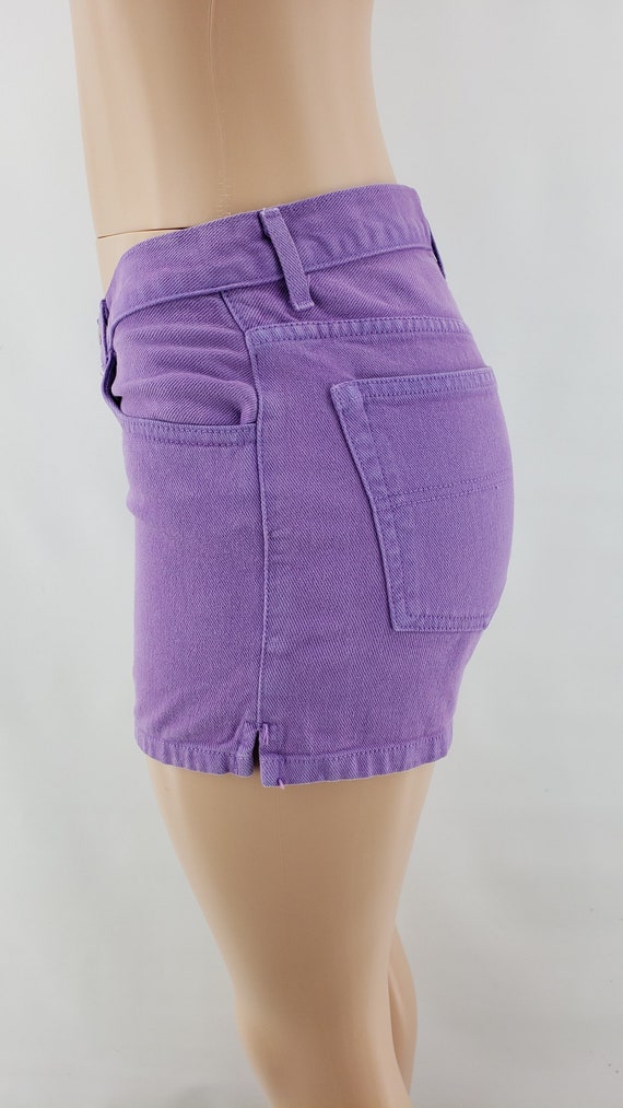 Vintage purple Guess denim jean shorts | Size: 26… - image 3