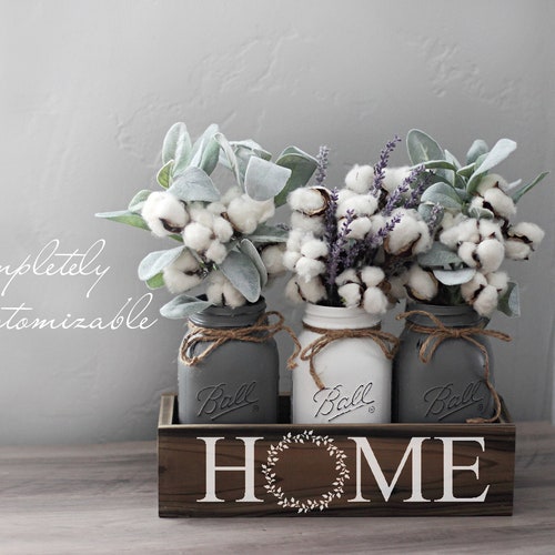 Home & Living Storage & Organization Rustic Centerpiece Farmhouse Box