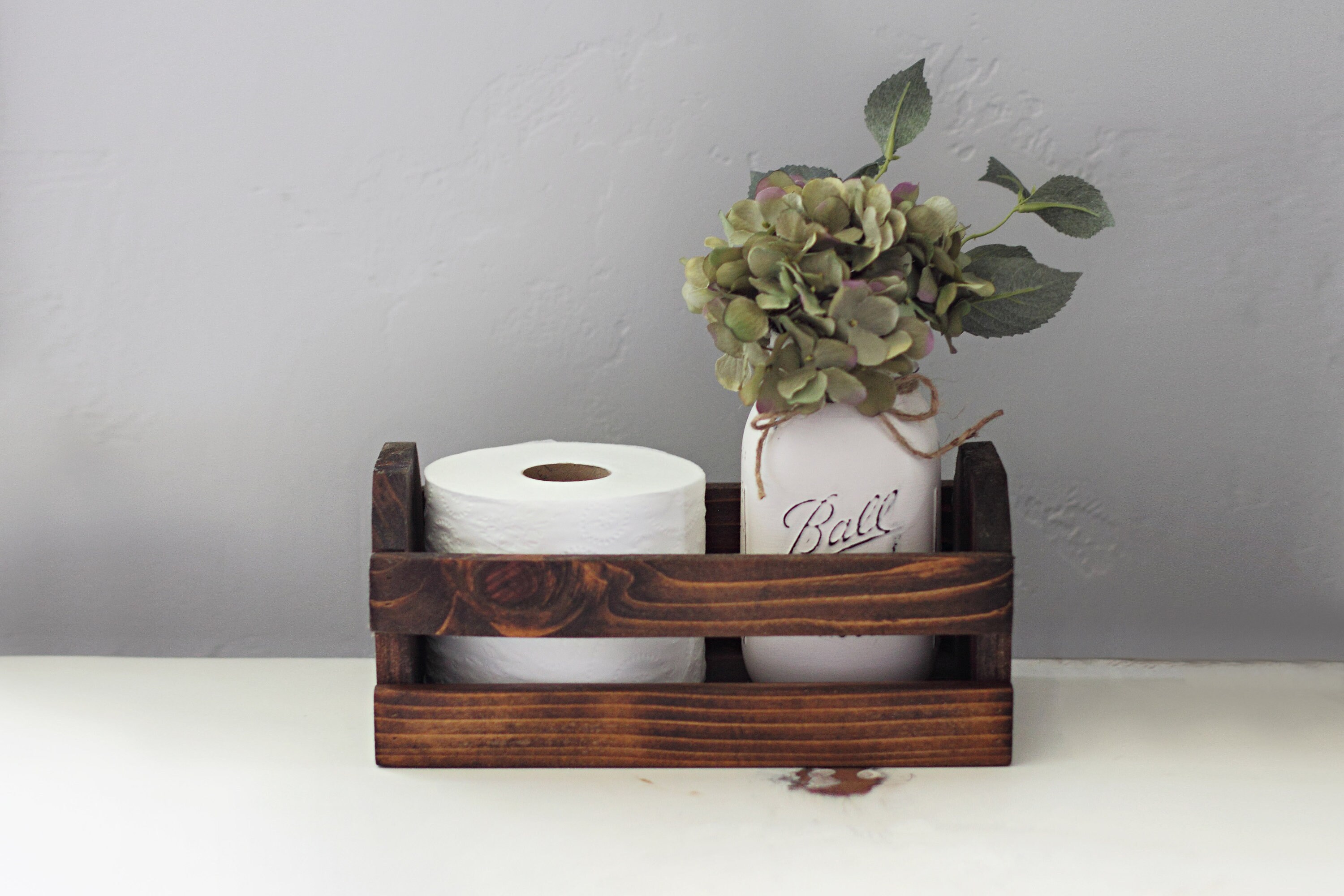 Toilet Paper Storage Box Tp Holder Rustic Bathroom Decor Etsy