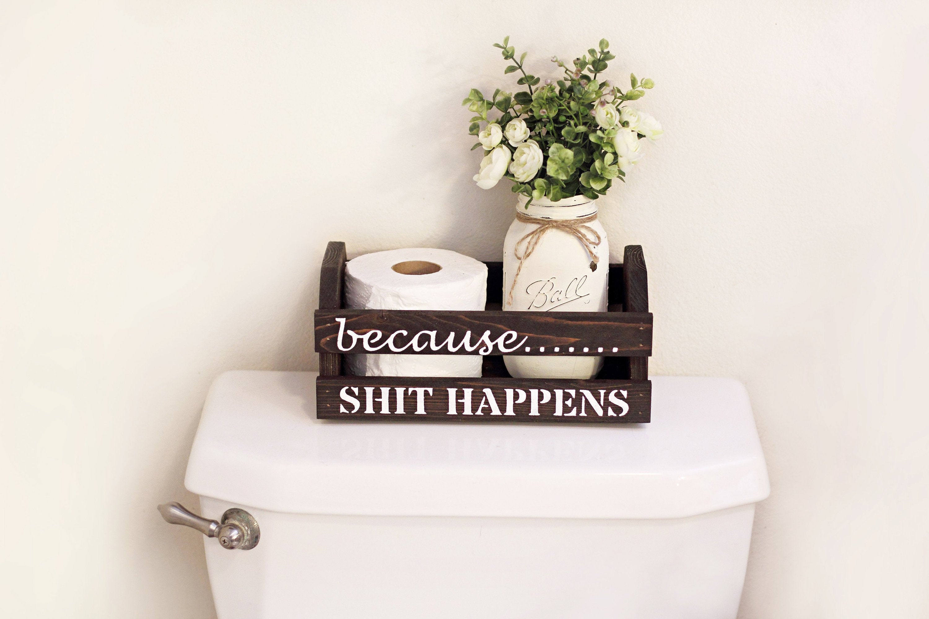Funny Bathroom Decor Rustic Bathroom Decor Toilet Paper Etsy