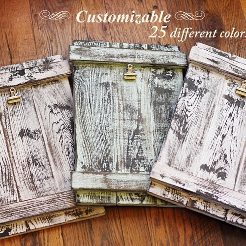Picture Holders Wooden Frames Distressed Wood Rustic Home Etsy