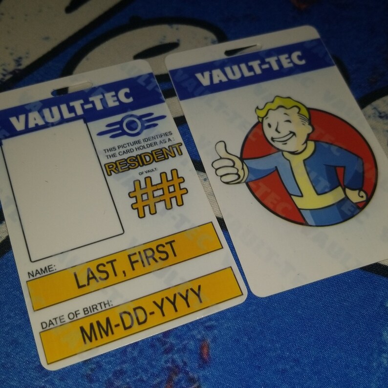 Vault Tec ID Etsy