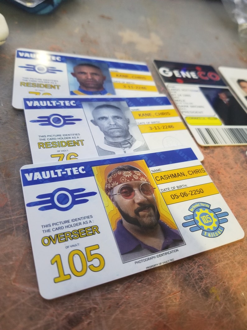Vault Tec ID Etsy