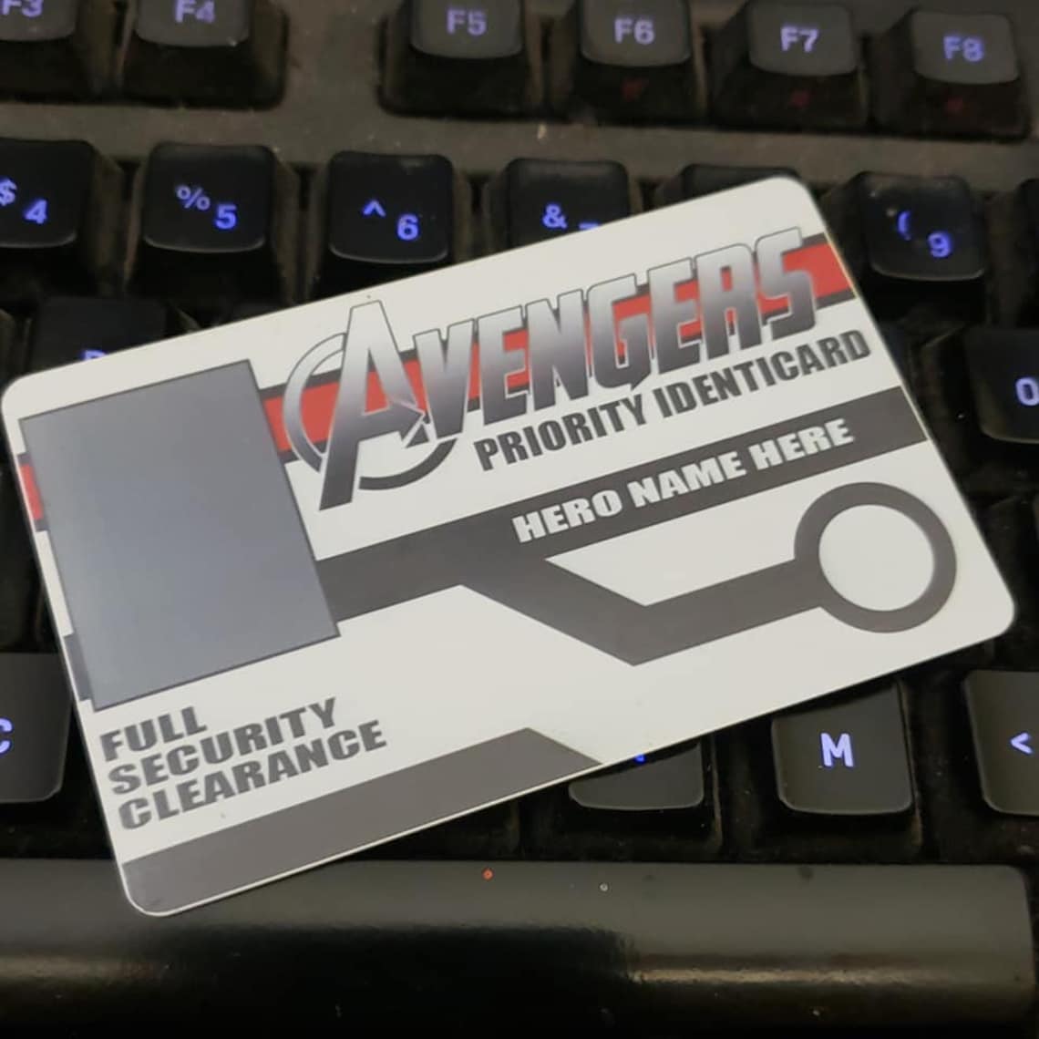 Avengers ID card | Etsy