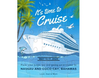 Going on a Cruise Custom Puzzle 120 80 48 30 and 12 Pieces