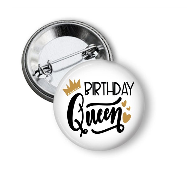 Birthday Queen Button