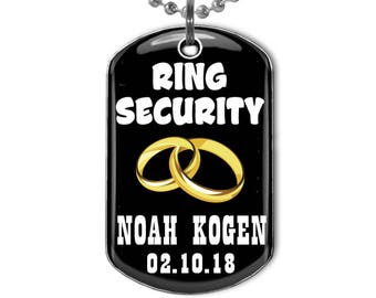 Ring Security Personalized Dog Tag Necklace