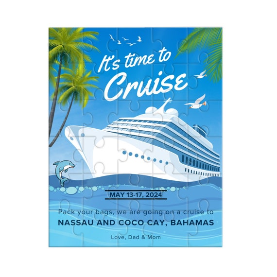 Going on a Cruise Custom Puzzle Gift for Family Multiple Sizes Available