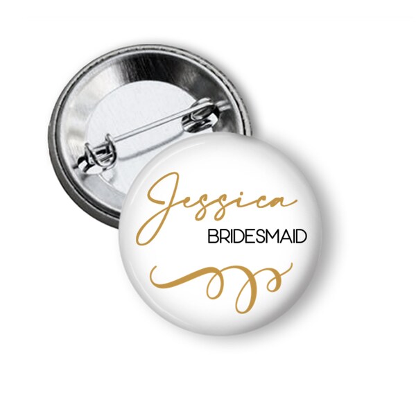Bridal Party Buttons - Etsy