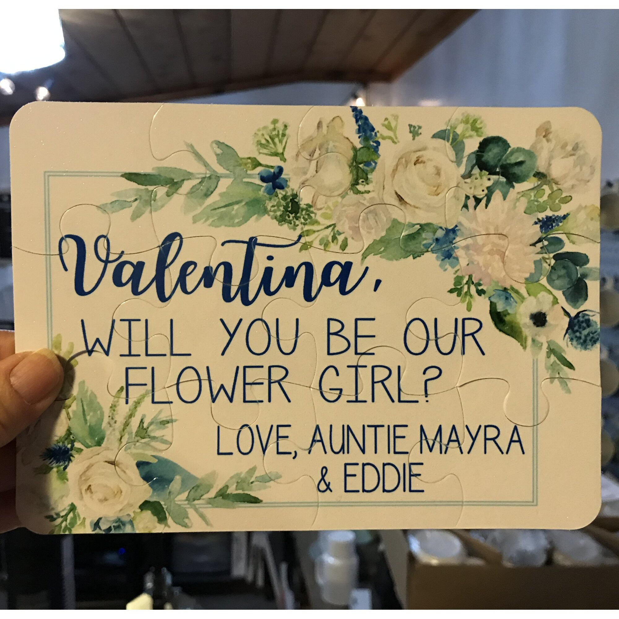 Will You Be Our Flower Girl Personalized Proposal Puzzle With Etsy