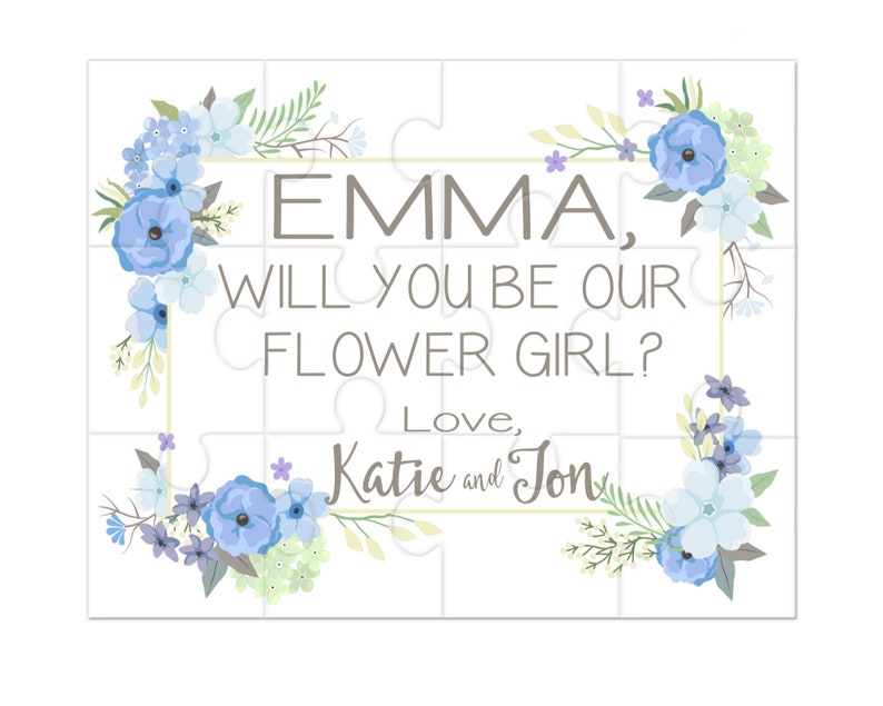 Will You Be Our Flower Girl Personalized Proposal Puzzle