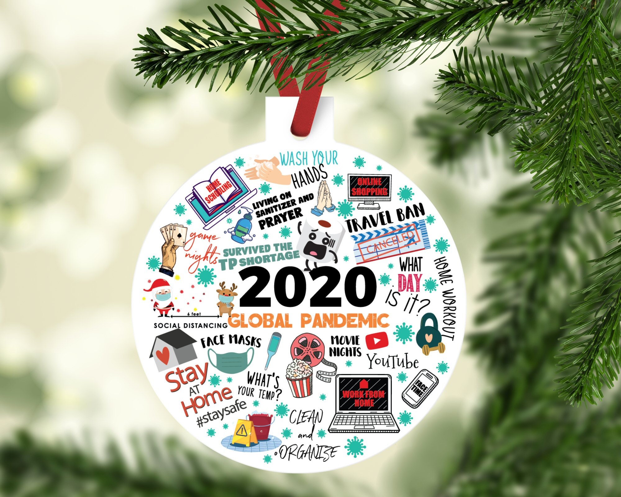 2020 ornaments cheap