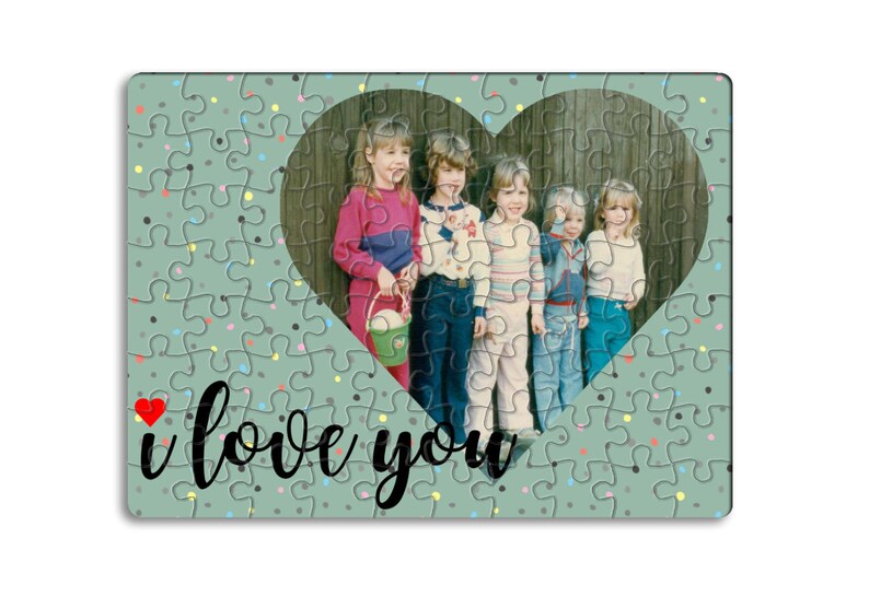 Heart Personalized I Love You Picture Puzzle 80 Pieces