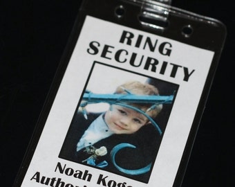 Ring Security Badge Ringbearer with Picture