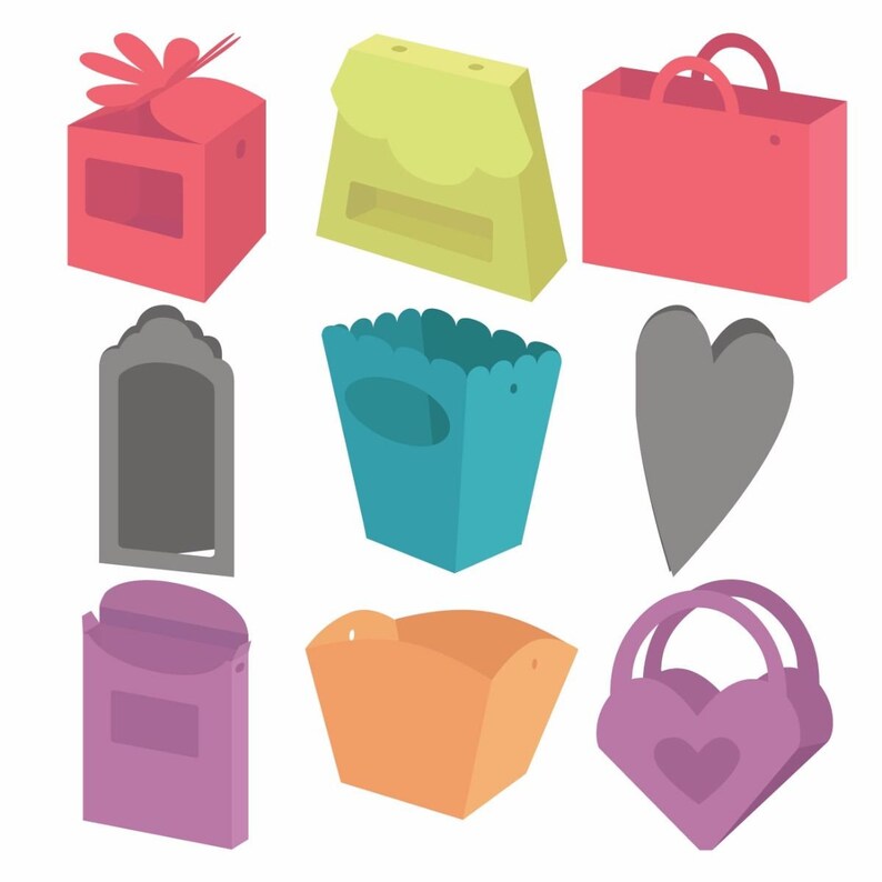 Cricut Cartridge Tags Bags Boxes and More Original AND Tags Etsy