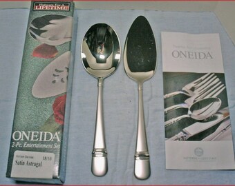 Discontinued 18/8 Glossy Stainless Vintage Oneida 1987 Kenwood Pattern