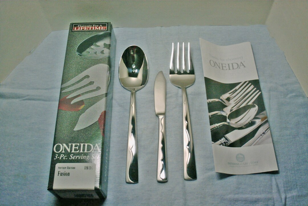 Oneida Fusion Serving Set 18/10 Stainless NEW LOWER PRICES Etsy