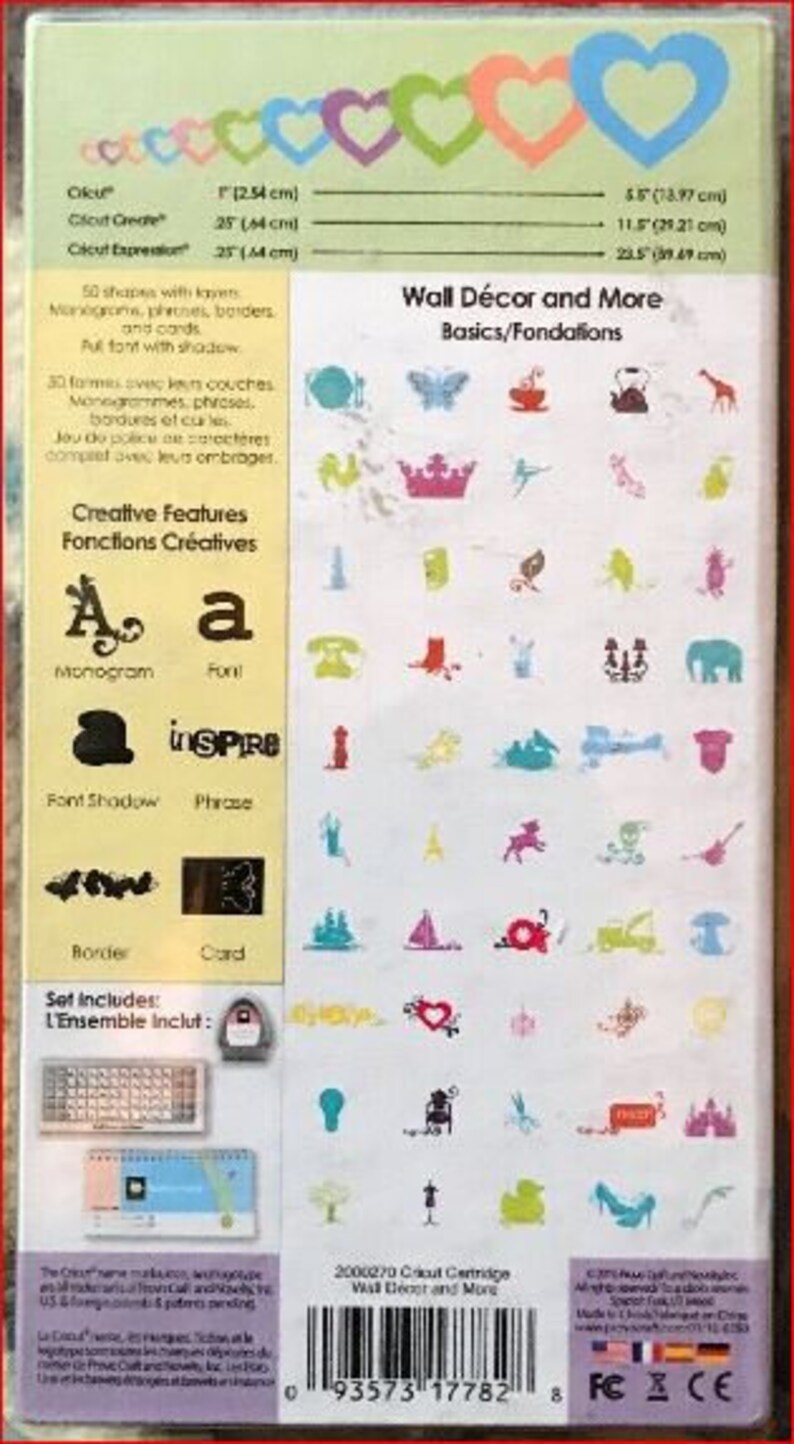 Cricut Cartridge Wall Decor and More Brand New and Sealed PRICE REDUCED