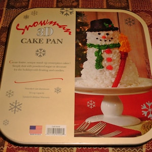 Nordic Ware Williams Sonoma Standing 3D Large Snowman Cake Pan