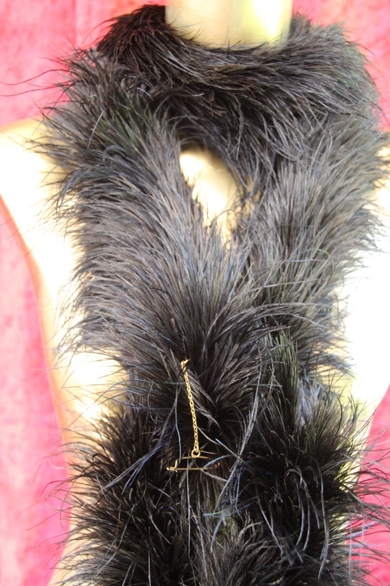 Belle Epoque 1899s, Antique feather boa, goth, boh