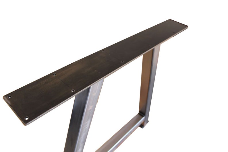 Distressed Steel AFrame Metal Table Legs SET DIY Build Etsy