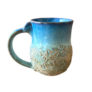 Dragonfly Mug- Pottery - 12oz + 16oz - Coffee + Tea Mug- Dragonflies- Sea Foam- Gardening Mug-