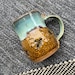 Pottery Mug - 12oz (approximate)- Coffee + Tea Mug- Honeycomb- Honeybee- Honey- Sea Foam-  Bee  Lover Mug- BEE to SEA 