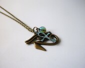 SALE Eye of Horus Necklace || Ra || Charm || Egyptian || Ankh || Patina || Horus Charm || Egyptian Pendant || Eye Pendant || Eye Horus