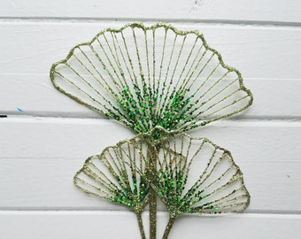 Green Ginkgo Leaf Stem, Ginkgo Leaf, Floral Stems, Florist Supplies, Boho Designs, DIY Supplies