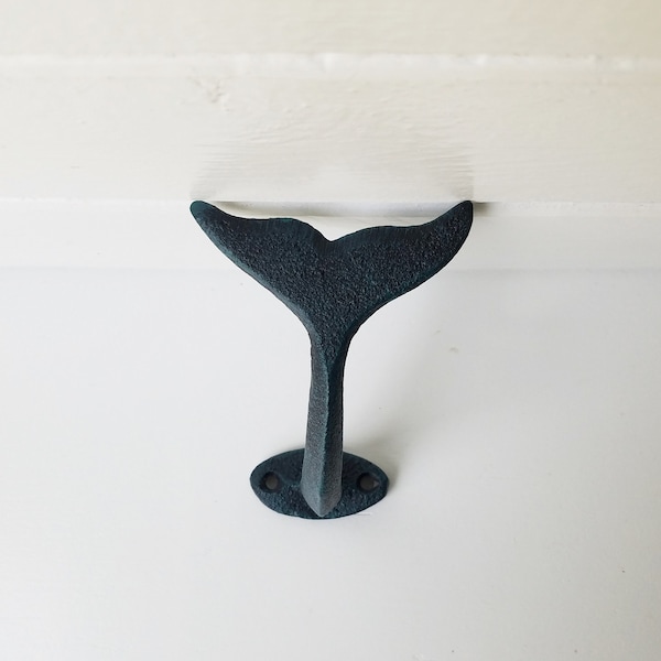 Whale Tail Hook, Beach Coat Hook, Beach Bathroom Hook,  DIY Beach Decor, Coastal Decor, Beach Decor Supplies, Coastal Wall Decor