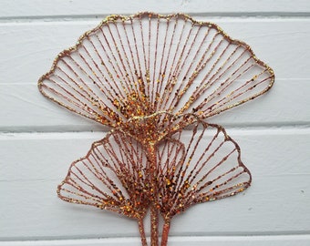 Orange Ginkgo Leaf Stem, Ginkgo Leaf, Floral Stems, Florist Supplies, Boho Designs, DIY Supplies