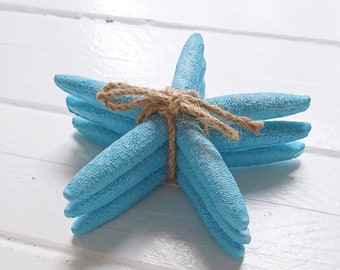 Blue Artificial Starfish, Blue Pencil Starfish, Faux starfish, DIY Beach Decor, Coastal Decor, Beach Decor Supplies, Starfish Decor