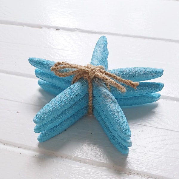 Blue Artificial Starfish, Blue Pencil Starfish, Faux starfish, DIY Beach Decor, Coastal Decor, Beach Decor Supplies, Starfish Decor