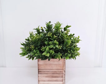 Faux Boxwood Centerpiece, Boxwood Floral Arrangement, Greenery Centerpiece, Table Centerpiece, Wedding Centerpiece