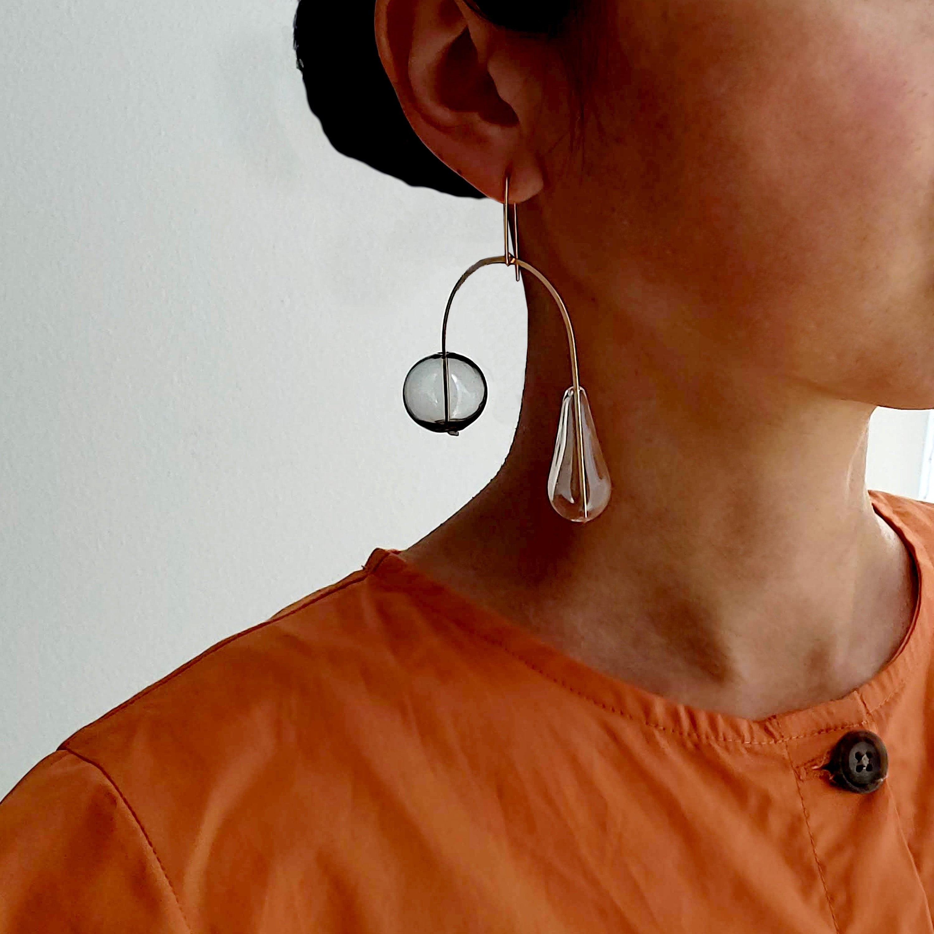 ■VINTAGE HOLLYWOOD■ Clear Bubble Earrings VH2336EA012B □VINTAGE HOLLYWOOD□ Clear Bubble Earrings VH2336EA012B