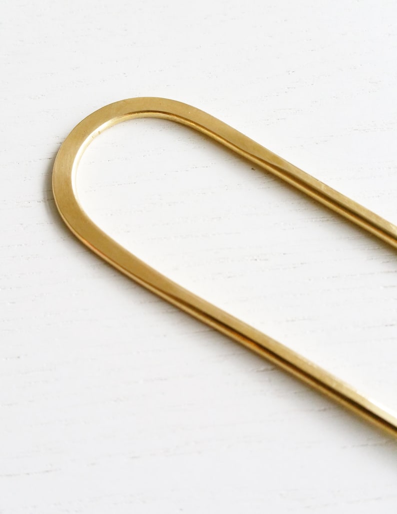 FLATWEAR BUN PIN Hair Pin Metal Hair Pin Gold Hair Pin Etsy