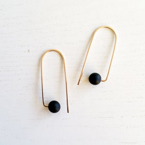Earrings Black Prop/Curve - FINK main image 0