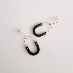 Small Harmonious Earrings | small earrings, dangle earrings, minimalist earrings, lightweight earrings, acrylic earrings, transparent |