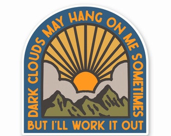 Nubes oscuras - Pegatina