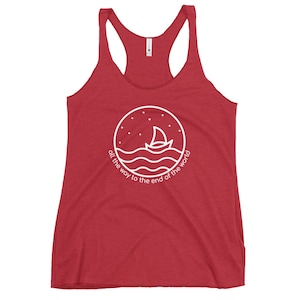Ride The Blue - Triblend Racerback Tank
