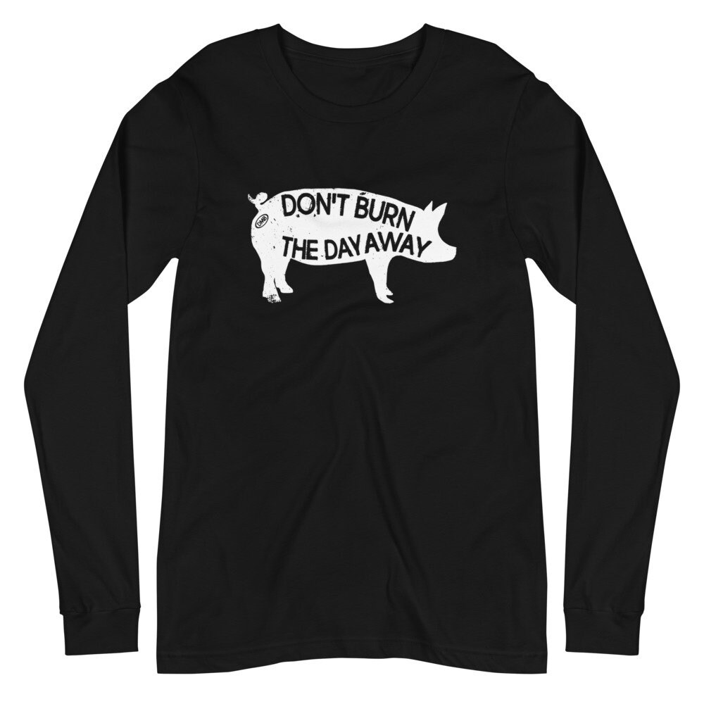 ◇DNSR◇ I Love Pig Dying Long Sleeve Charcoal Pig - Unisex Long Sleeve Tee - Etsy
