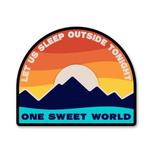 Sleep Outside - Aufkleber