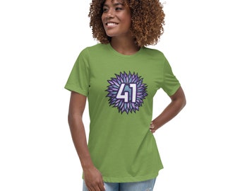 41 Flower - Womens Light Relaxed T-Shirt