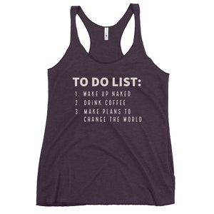 To Do List - Triblend Racerback Tank