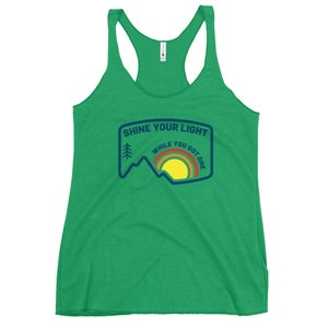 Shine Your Light - Triblend Racerback Tank