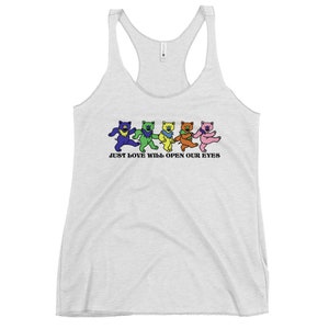 Tanzende Schweinchen - Triblend Racerback Tank