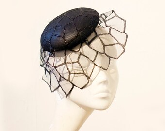 Leather Fascinator - Etsy