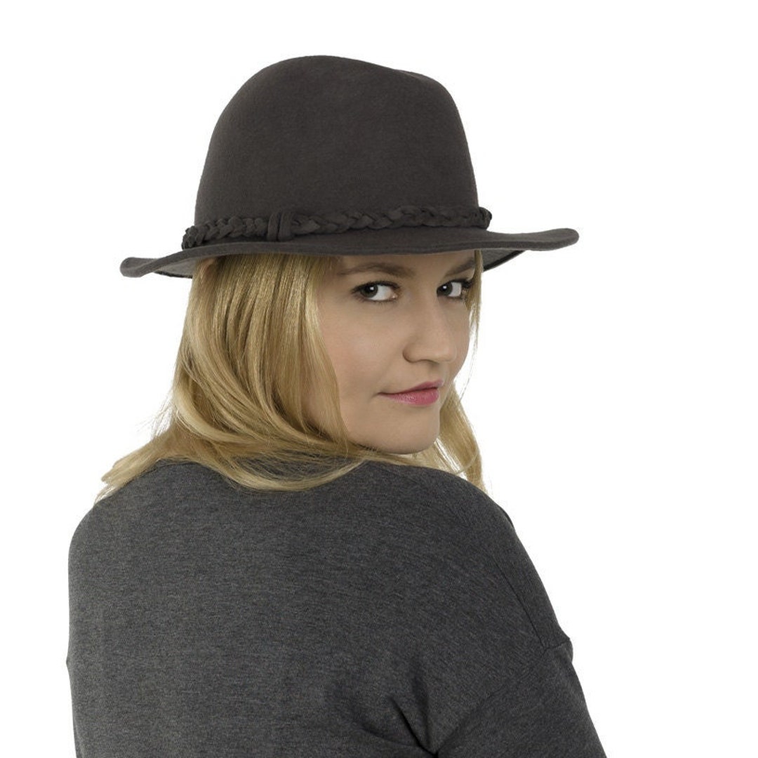Handmade Wool Felt Fedora Hat for Women Made to Order in Etsy