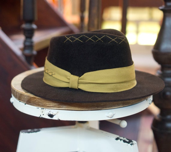 Elegant Fedora, Men's Hat, Handmade Hat in a Warm Brown 