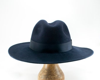 Fedora hat, with a Wide Brim, handmade of fur felt, can be customized in many different colours